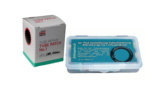Vulcanizing solution - tube patches - set No.1 (Ø 35 mm)